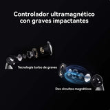 HUAWEI FreeBuds 5 Auriculares inalámbricos Bluetooth 5.2, iOS & Android, con Certificado de Alta resolución, diseño Open-fit, Doble conexión, 30 Horas de duración de la batería, IP54, Naranja