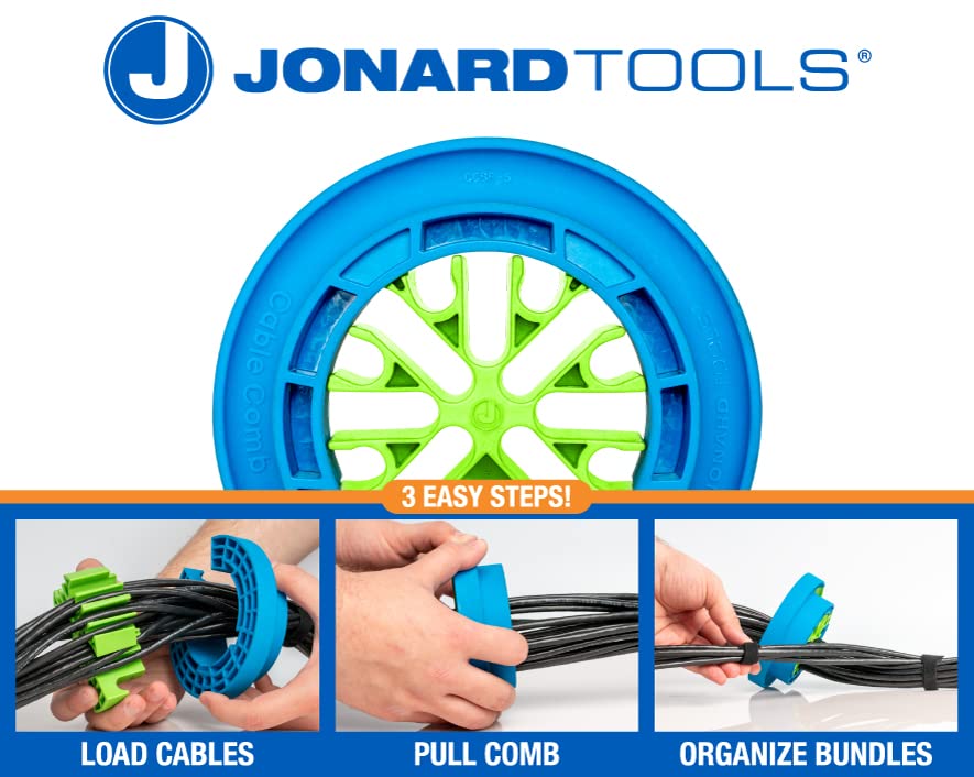 Jonard Tools CCB-34 - Herramienta organizadora de peine de cables, peine de alambre, aparador de cables, herramienta organizadora, peine Ethernet, cable de red, peine de cable de datos, aparador de