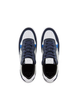 Armani Exchange Seattle, Detalles de Gamuza, Logotipo Bordado, Zapatillas Hombre, Grey Navy, 40 EU