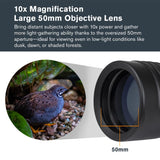 Celestron 72370 Outland X Monocular Resistente Agua 10x50 y Adaptador Smartphone, Bluetooth Remoto, Tapas oculares y Funda - Carcasa Resistente, Prisma BaK-4 y óptica Revestimiento múltiple, Negro