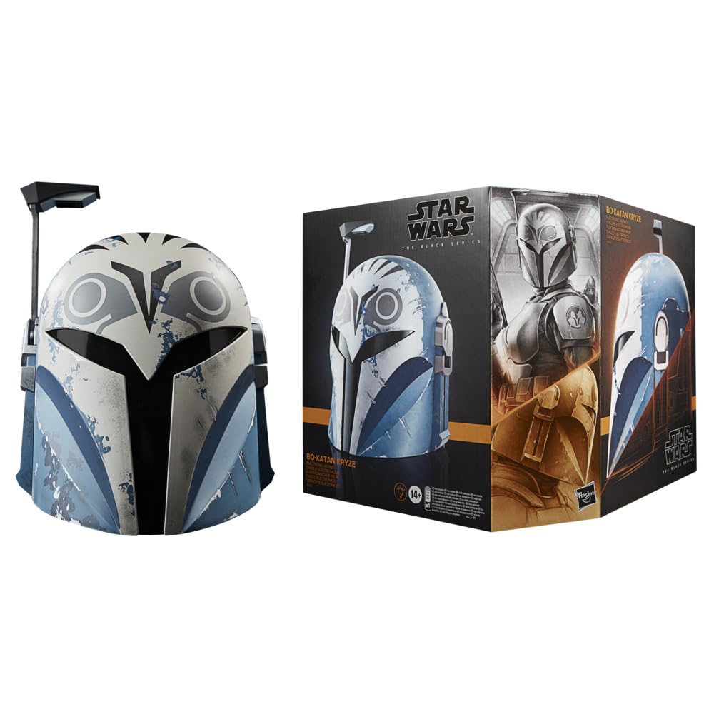 Star Wars The Black Series - Bo-Katan Kryze - Casco electrónico premium The Mandalorian - Artículo de colección para juego de rol - Edad: 14+