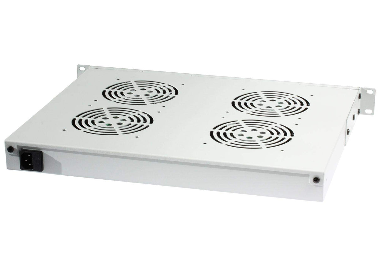 'ventolazione Armarios Techy 4 ventiladores 1U para rack 19 con termostato LED gris