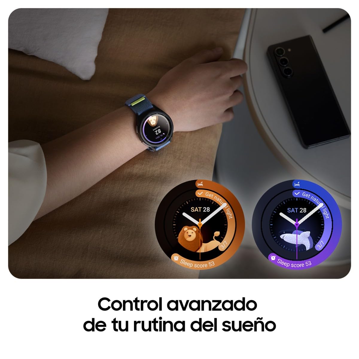 Samsung Galaxy Watch6 Classic Bluetooth, 43 mm + Correa de recambio - Smartwatch, Control de Salud, Seguimiento Deportivo, Batería de Carga Rápida, Plateado (Versión Española)