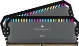 CORSAIR DOMINATOR PLATINUM RGB DDR5 32GB (2x16GB) DDR5 6000MHz CL30 AMD EXPO Intel XMP iCUE Memoria de Ordenador Compatible - Gris (CMT32GX5M2B6000Z30K)