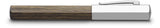 Faber-Castell Ondoro 147581- Pluma Estilográfica con Cuerpo en Madera de Roble Ahumado de Color Marrón - Forma Hexagonal - Plumín de Acero Inoxidable - Trazo F