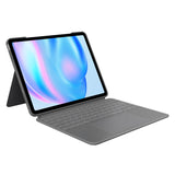 Logitech Combo Touch iPad Air 13 Pulgadas (M2)(2024) Funda con Teclado - Teclado retroiluminado Desmontable con Soporte, Escritura cómoda, Modo Multiuso - AZERTY