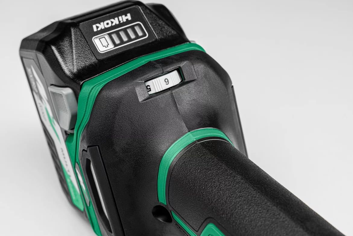 HiKOKI Akku Winkelschleifer G1813DVF (18V, Li-Ion, 3200-8000 u/min, 125mm ø, Brushless Motor, mit AT Modus, Spindelarrietierung, im Transportkoffer, ohne Akku und Ladegerät)