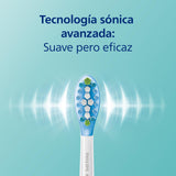Philips Sonicare ExpertClean 7500, eléctrico cepillo dental sónico con aplicación, 4 modos de cepillado y 3 niveles de intensidad, sensor de presión, blanco y dorado, modelo HX9691/02