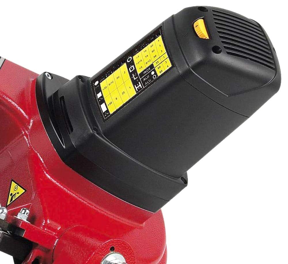 Femi - 784XL - Sierra de Cinta - Corte para Metal en Seco - Potente Motor 1200W - Ajuste de Tensión Patentado - Regulador de Velocidad