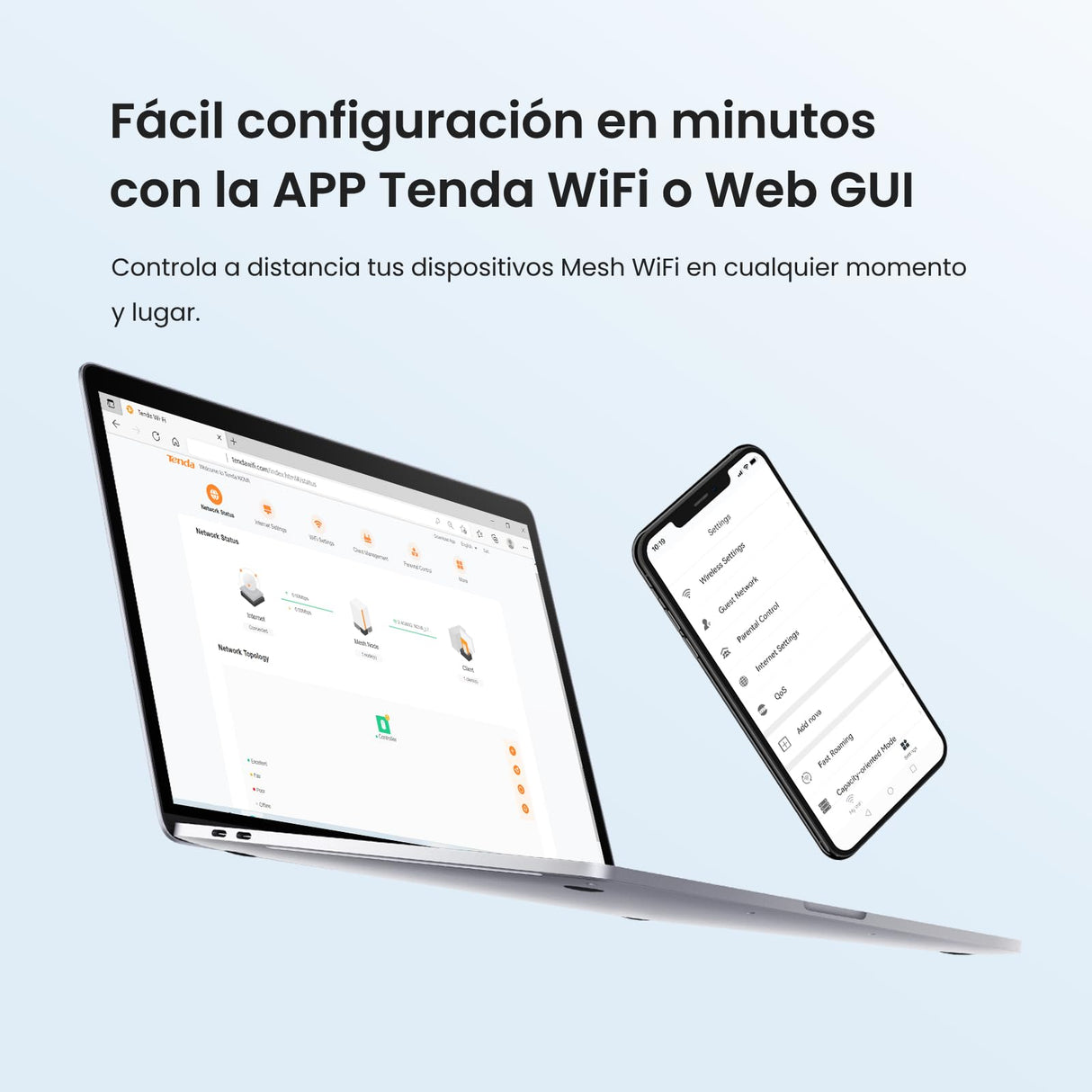 Tenda Nova Mesh MX3 (3-Pack) - Router Mesh WiFi 6 AX1500, WiFi Mesh de Doble Banda 2,4 GHz/5 GHz, Cobertura hasta 270㎡ y Conecta Más de 50 Dispositivos, MU-MIMO, OFDMA
