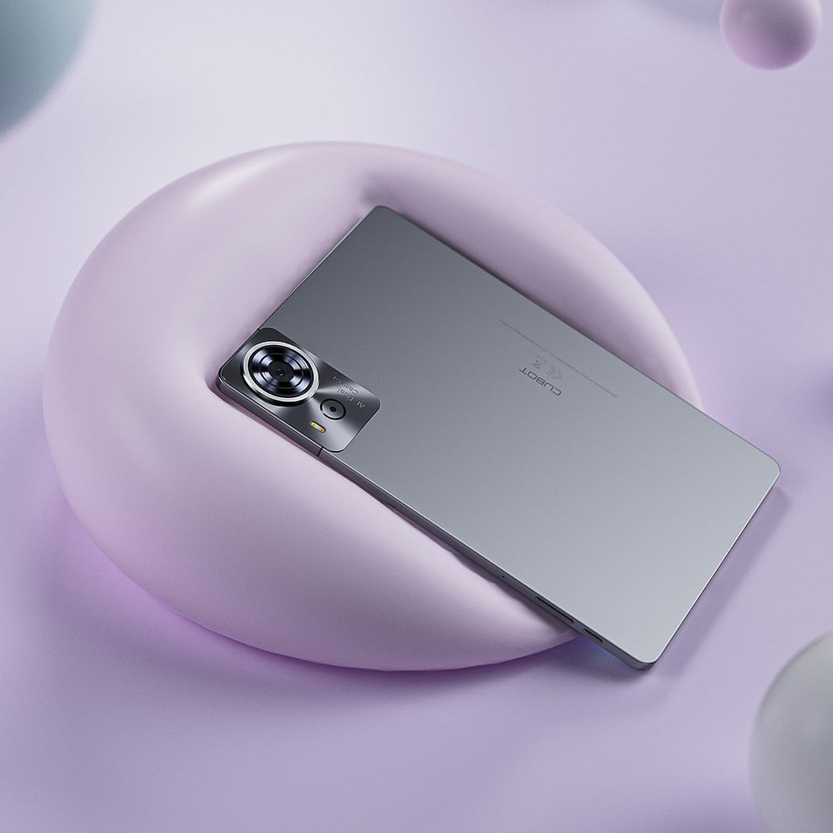 Cubot Tab 70 - Tablet 10.95" HD+, 16GB RAM (6GB+10GB Ext.), 128GB ROM, 4G Dual SIM, Cámara 16MP, Batería 8200mAh, Android 14, Unisoc T616, Gris, Incluye Teclado y Ratón BT