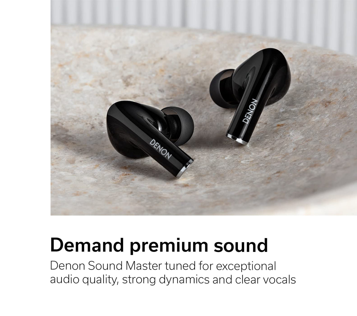 DENON Auriculares in-Ear con cancelación de Ruido, Blanco