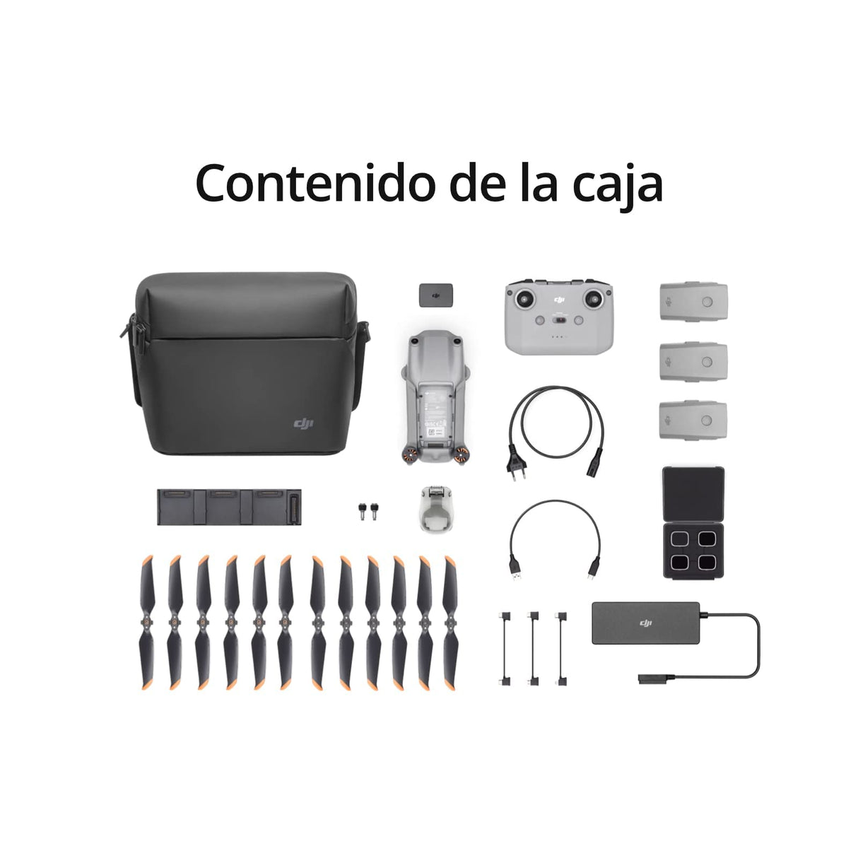 DJI Air 2S Fly More Combo- Drone, 3 Ejes Gimbal con Cámara, Vídeo en 5.4K, Sensor CMOS de 1 pulgada, Detección de obstáculos en 4 direcciones, Transmisión en FHD desde 12 km FCC, MasterShots, Gris