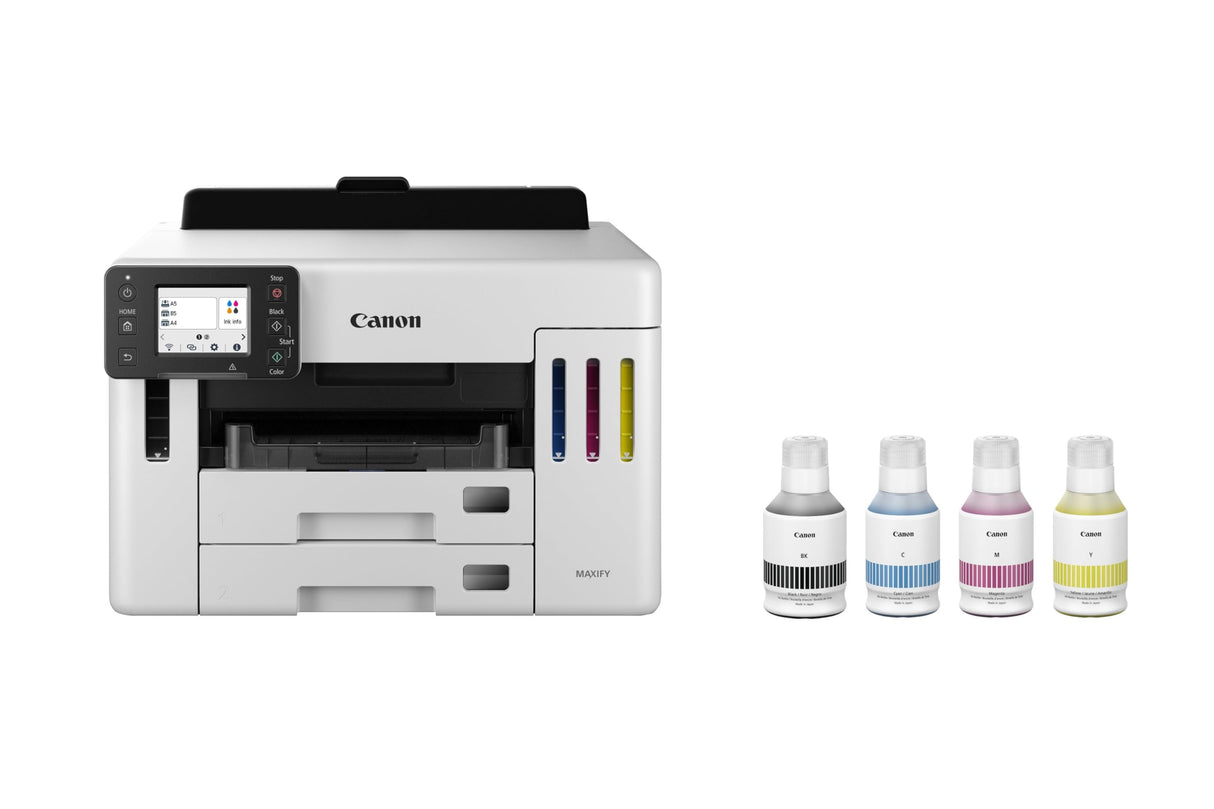 Canon Maxify GX5550 Megatank, Impresora Profesional para Oficina, con Depósito de Tinta Rellenable, Pantalla LCD, Capacidad 600 Hojas, Impresión de Alta Velocidad, 3 años de garantía