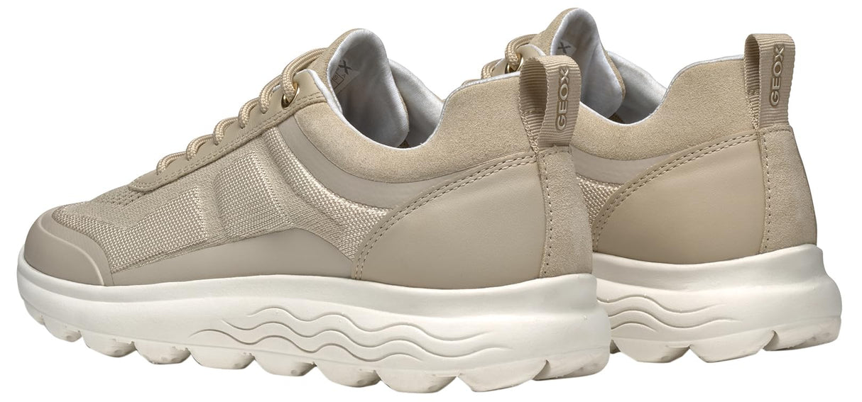 Geox D Spherica C, Zapatillas Mujer, Lt Taupe, 38 EU