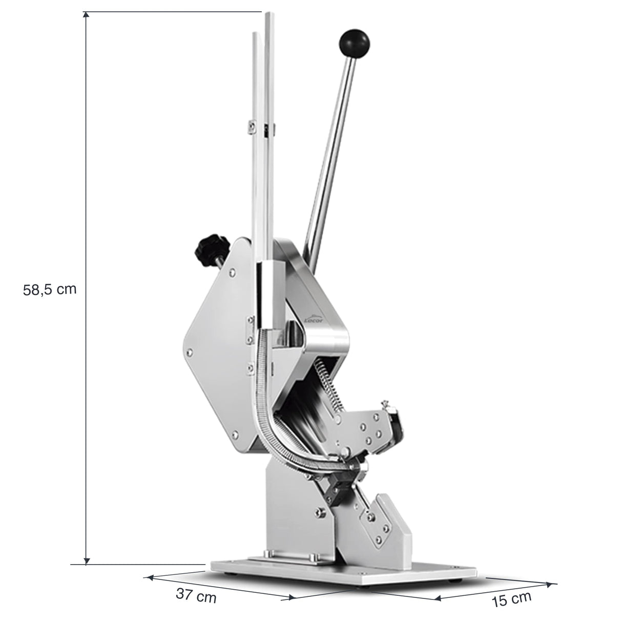 LACOR - 61200 - Clipadora para Alimentos, Atadora de Embutido, Grapadora para Embutidos, Acero Inoxidable, Capacidad de 200 Grapas, 37x15x58,5 cm