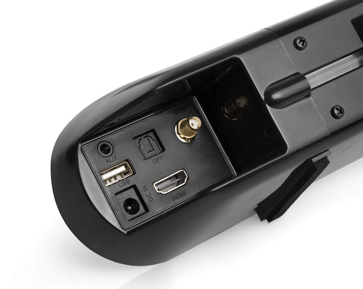 Technaxx Alemania Dab+ FM Barra De Sonido HDMI ARC Bluetooth USB AUX LED Efecto De luz Pantalla LCD con Mando A Distancia Función De Reloj y Alarma TX-139