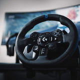 Logitech G923 Volante y Pedales de Carrera para PS5, PS4 y PC, Uk Inglés Enchufe de alimentación, Tipo G, Negro