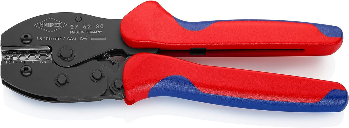Knipex PreciForce® Alicate para crimpar terminales bruñido, con fundas multicomponentes 220 mm 97 52 30