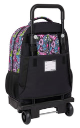 Safta MONSTER HIGH DRAMA - Mochila Grande con Ruedas, Compacta, Extraíble, Ideal para Niños de Diferentes Edades, Cómoda y Versátil, Calidad y Resistencia, 33x22x45 cm