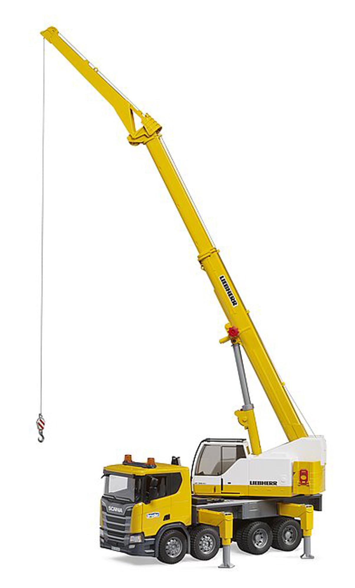 bruder 03571 - Camión grúa Scania Super 560R Liebherr con módulo de luz y sonido - 1:16 Vehículos, Vehículos de construcción, Camión grúa, Camión, Juguetes a partir de 4 años