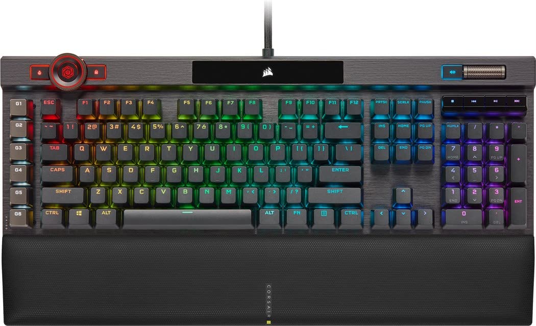 Corsair Compatible con K100 RGB Gaming Tastatur, Compatible con OPX, RGB LED - Negro