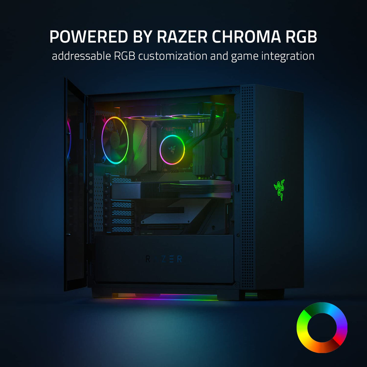 Razer Hanbo Chroma (360mm) - All In One aRGB Chroma Liquid Cooler (Ultimate AIO Design, Quiet, Powerful aRGB Fans, Silent and Efficient Liquid Cooling, PWM Support) Chroma