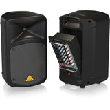 Behringer EUROPORT EPS500MP3 Sistema de megafonía portátil ultracompacto de 500 vatios y 8 canales con reproductor de MP3, reverberación y opción inalámbrica