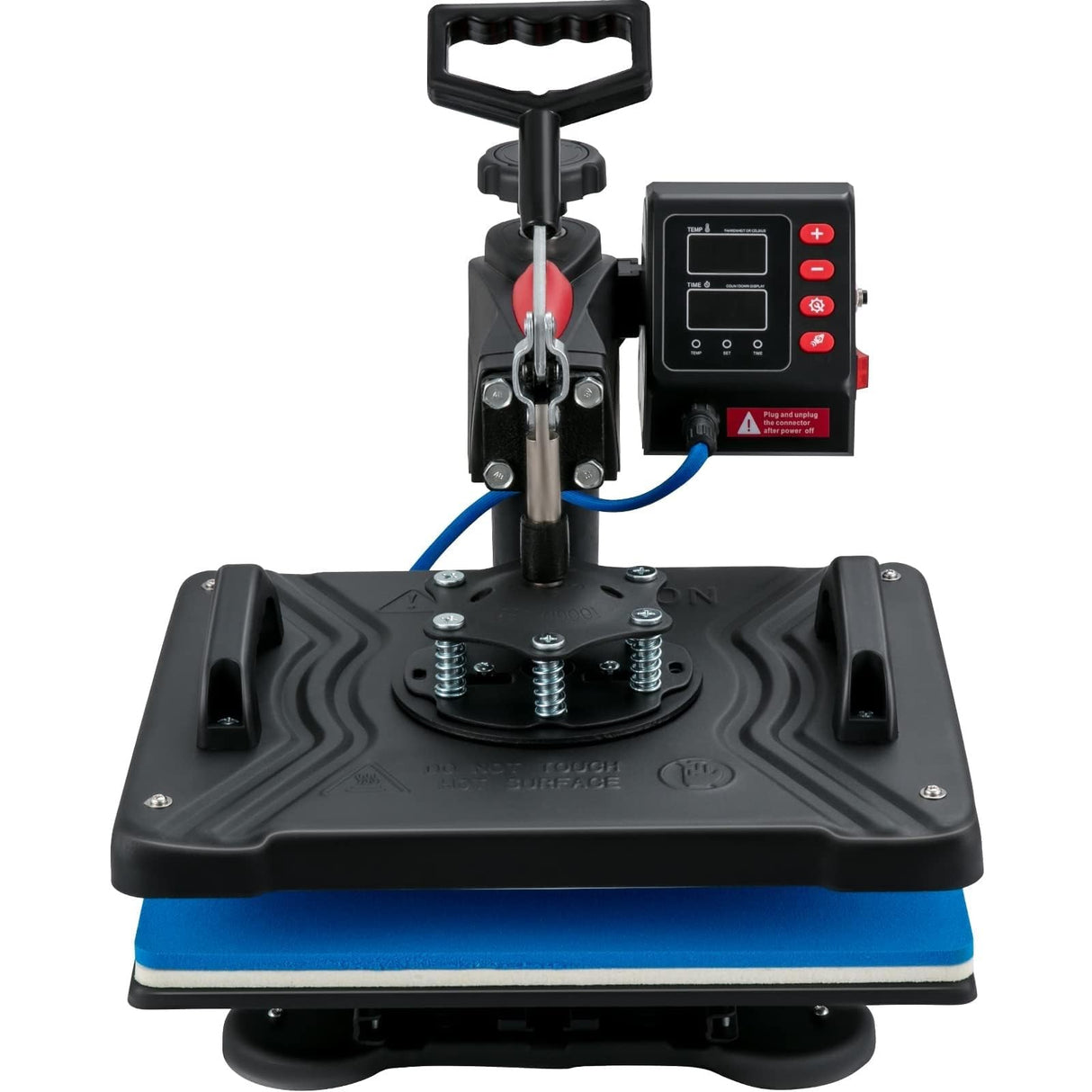 VEVOR Máquina de Prensa en Calor 5 en 1 Máquina de Impresión de Calor 29 x 38 cm Máquina de Transferencia de Calor Abatimiento de 360° Control Digital Inteligente para Camisetas, Gorras, Platos, Tazas