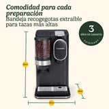 Cuisinart Cafetera One Cup Grind And Brew | Café en grano en taza, monodosis | Molinillo cónico | Ajuste la intensidad del café, 3 tamaños de taza a elegir | Cápsula de filtro reutilizable | Negra