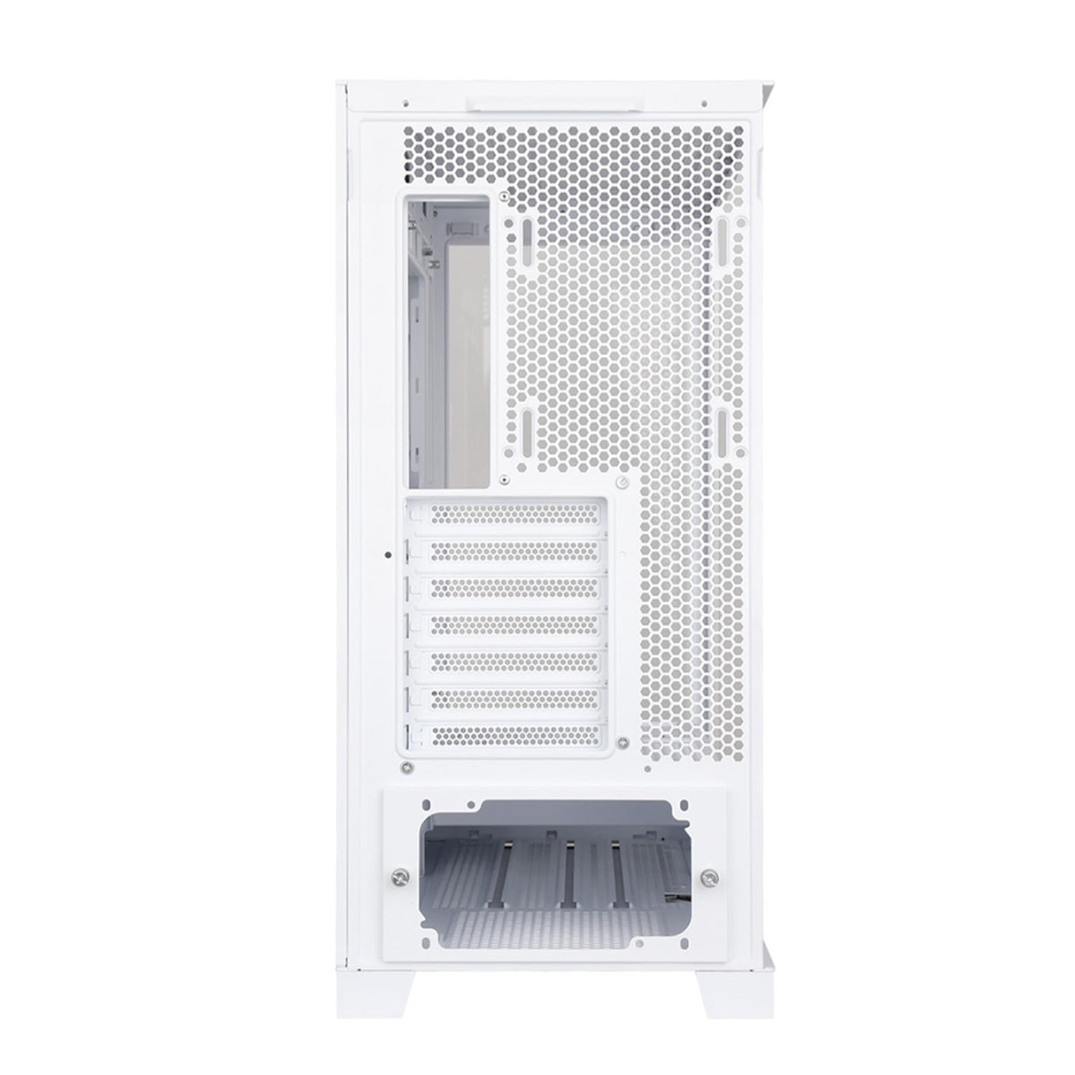 Abysm Gaming Caja PC Gamer Danube SAVA H500 White ATX, con Espacio para Tarjetas Gráficas de hasta 430 mm, Lateral y Frontal de Cristal Templado, USB-C y Ventiladores ARGB