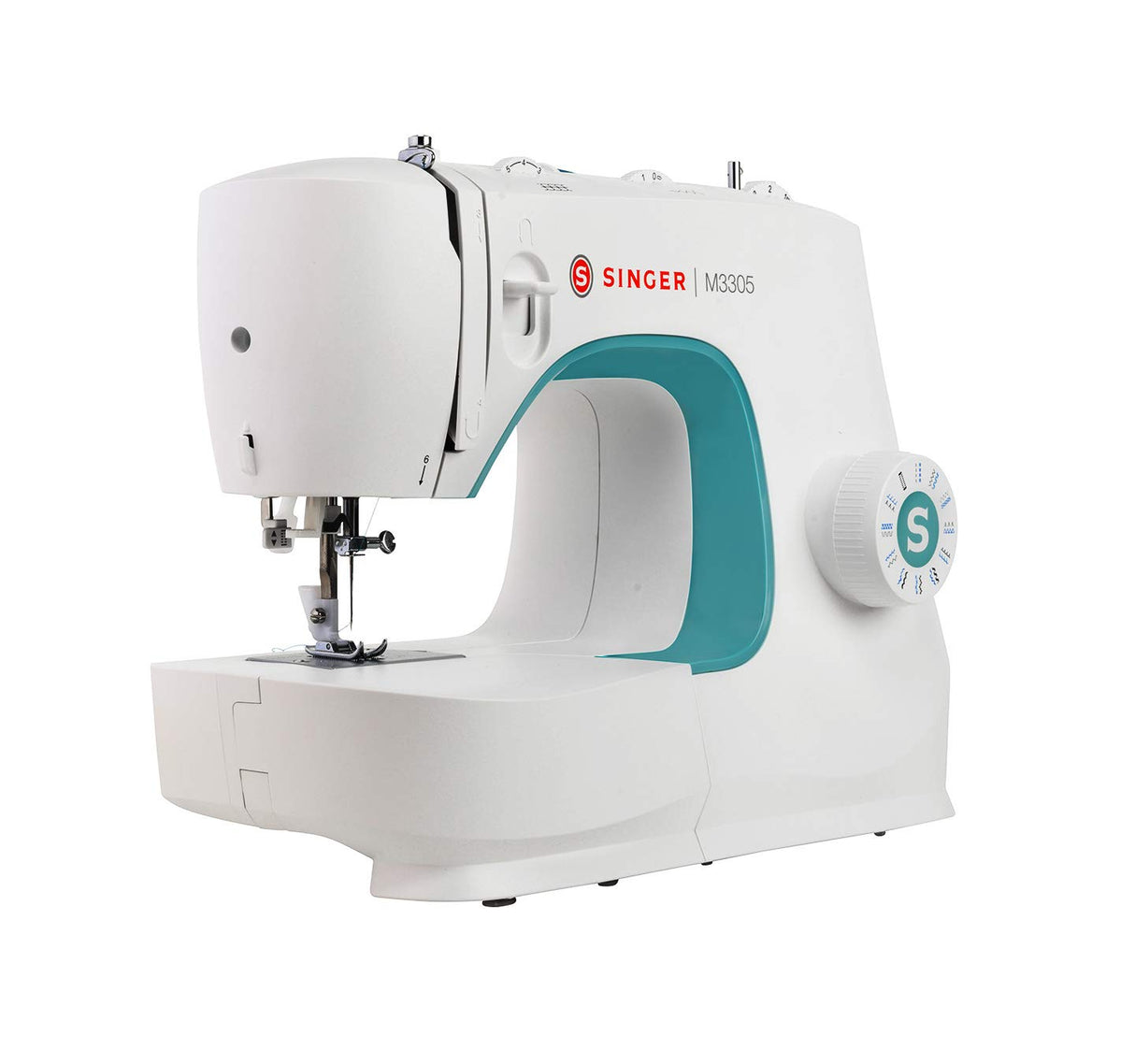 Singer M3305 máquina de Coser White,green