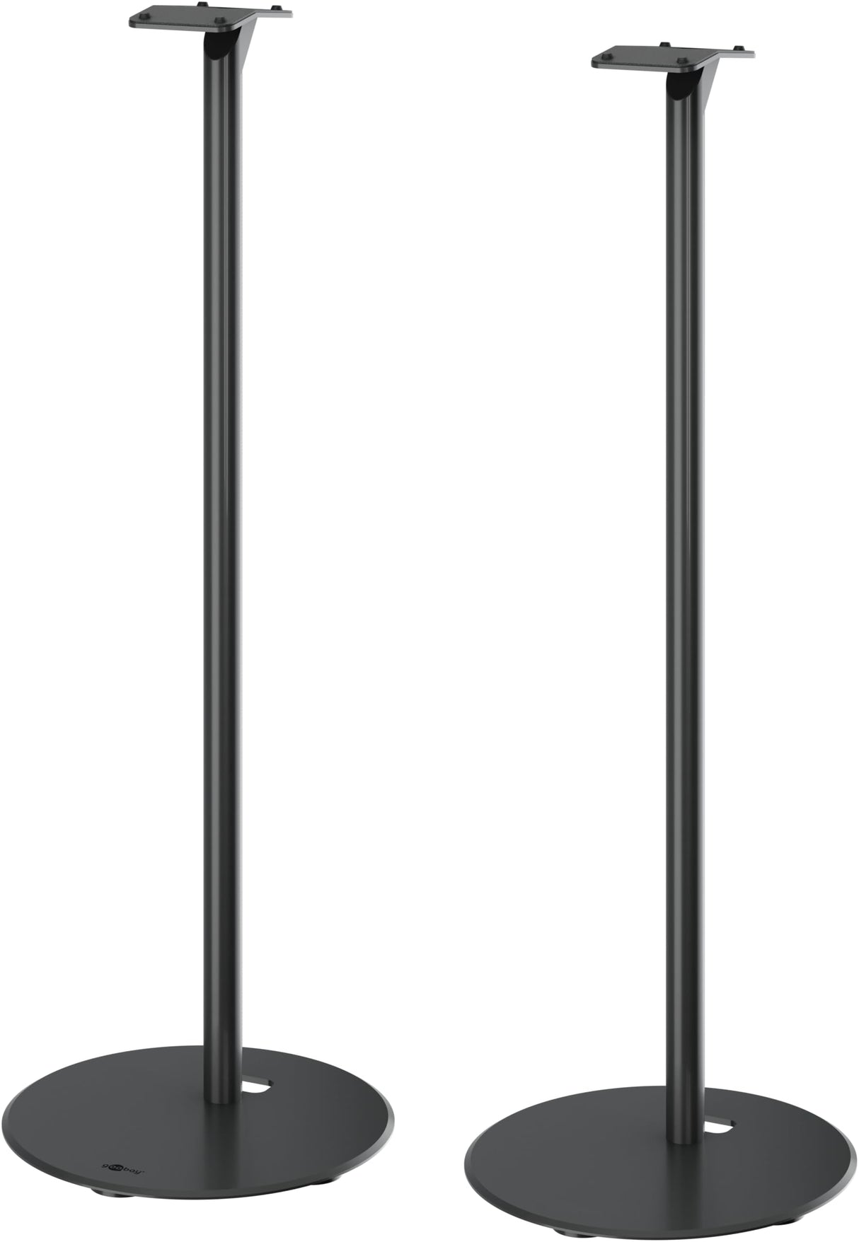 goobay Soporte para Altavoces Sonos Era 300, Capacidad de Carga de 5 K, gestión de Cables, 71,5 cm de Altura, Negro, 71195