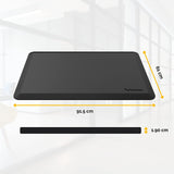 Fellowes - Alfombra ergonómica antifatiga, para trabajar de pie, compatible con mesas regulables en altura, color negro