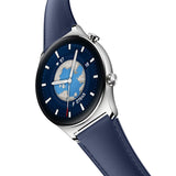HONOR Watch GS3 Reloj Inteligente, Pantalla Táctil AMOLED 1,43", Reloj de Actividad Física con Monitorización de la Frecuencia Cardiaca, Sueño y Oxígeno, Versión Cuero Azul