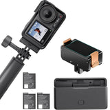DJI Osmo Action 4 Adventure Combo con soporte magnético – Cámara impermeable 4K/120 fps, sensor de 1/1,3 pulgadas, 10 bits y D-log M, campo de visión ultra amplio de 155°, hasta 7,5 horas con 3