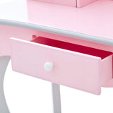 Fantasy Fields Teamson Kids 'Rapunzel' Tocador Rosa de Madera con Espejo y Taburete TD-12851A