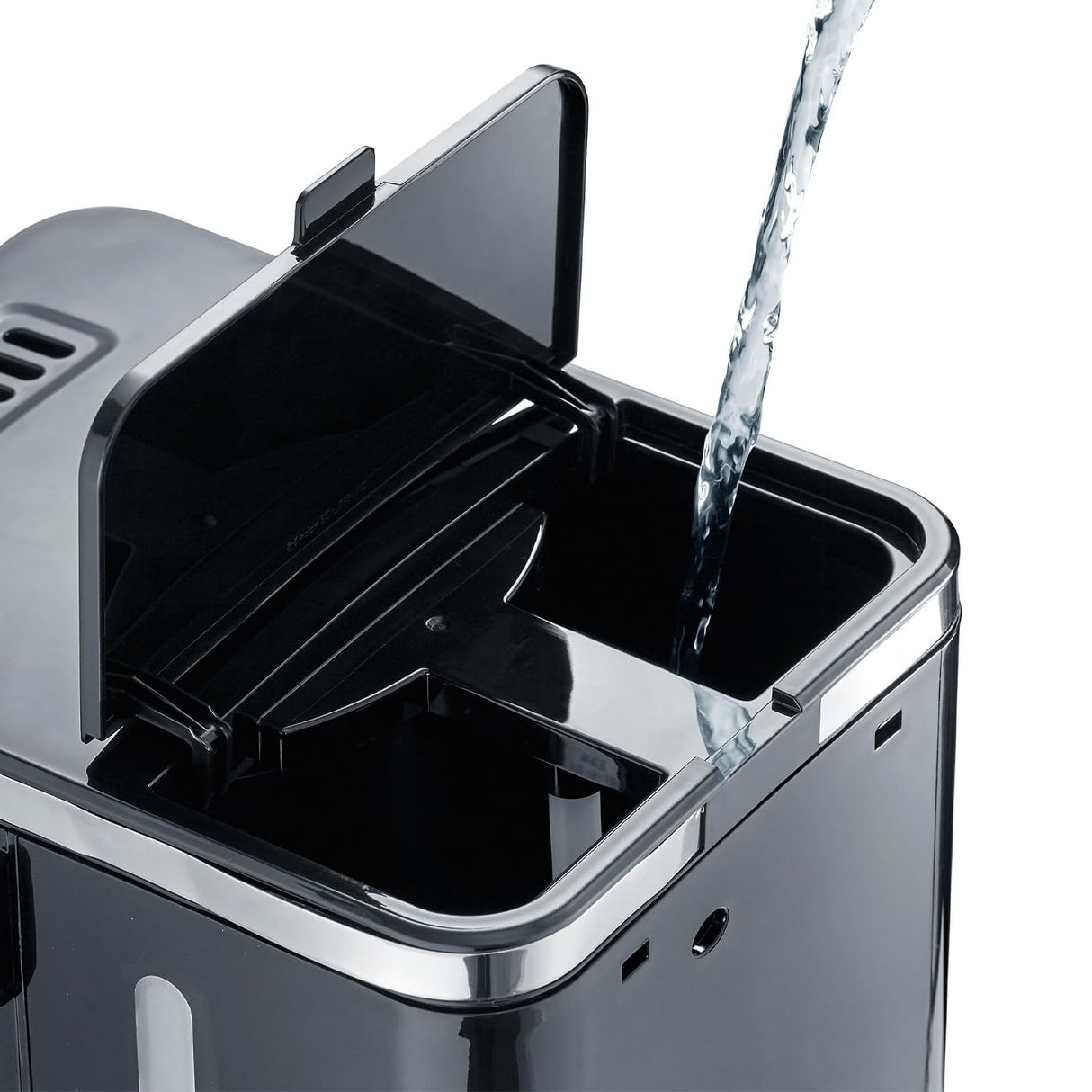 GRAEF Cafetera de filtro FK512 negra temporizador, jarra de vacío de acero inoxidable, indicador del nivel de agua, desconexión automática y optimización del sabor gracias al gran cabezal de infusión