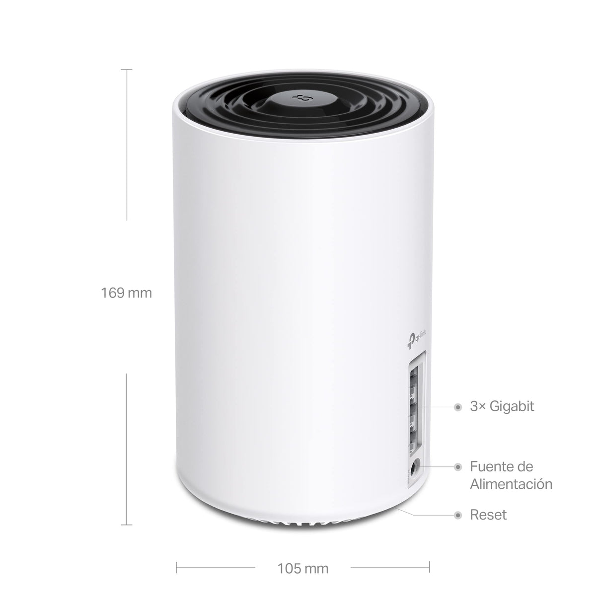 TP-Link Deco XE75 (3-Pack), WiFi AI Mesh AXE5400, WiFi 6E,Banda 6GHz, Ancho Canal de 160MHz,Cobertura WiFi de 668 m2, 3 Puerto Gigabit Instalación hasta 200 Dispositivos