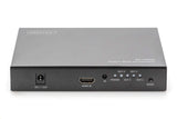DIGITUS DS-43309 Procesador para Pared de vídeo 2x2 & Divisor HDMI - UHD 4K/60 Hz HDTV: 3840 x 2160p - Salida: 4X Full HD 60 Hz 1920 x 1080p - Display-Modi: 2x2, 1x2, 2x1, 1x3, 3x1, 1x4, 4x1
