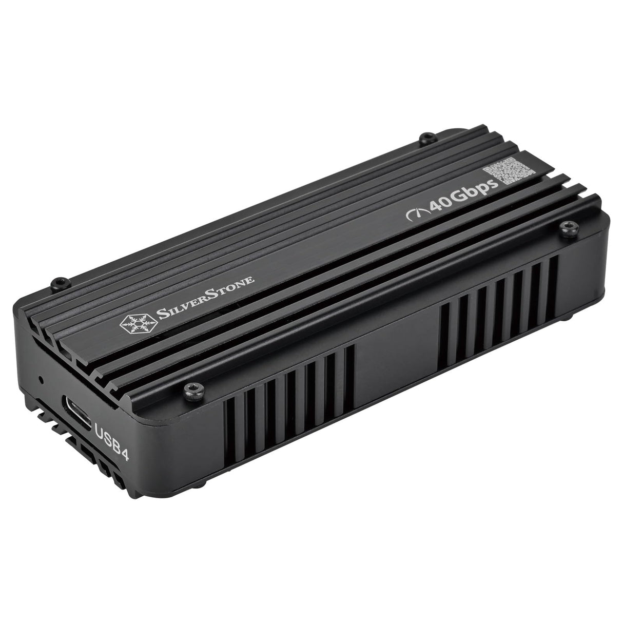 SilverStone Technology SST-MS12-40G, Carcasa SSD NVMe USB4 con refrigeración Activa