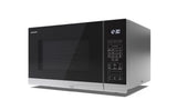 SHARP YC-PC322AE-S Microondas con grill y aire caliente (1000 W, 32 L, 10 niveles de potencia, función eco, función descongelador), color plateado y negro