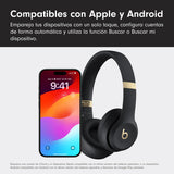 Beats Solo 4 - Auriculares Wireless Bluetooth on-Ear, compatibles con Apple y Android, con hasta 50 Horas de batería - Negro y Oro