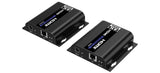 PremiumCord Extensor HDMI 4K hasta 120 m vía LAN, Over IP, Cat5/5E/6, UHD 4K 2160p 60Hz, Full HD 1080p, 4:4:4, HDMI 2.0, HDCP 2.2, Carcasa Robusta de Aluminio