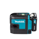 Makita Láser inalámbrico de línea cruzada SK105GDZ verde 12 V máx. (sin batería, sin cargador), azul, negro