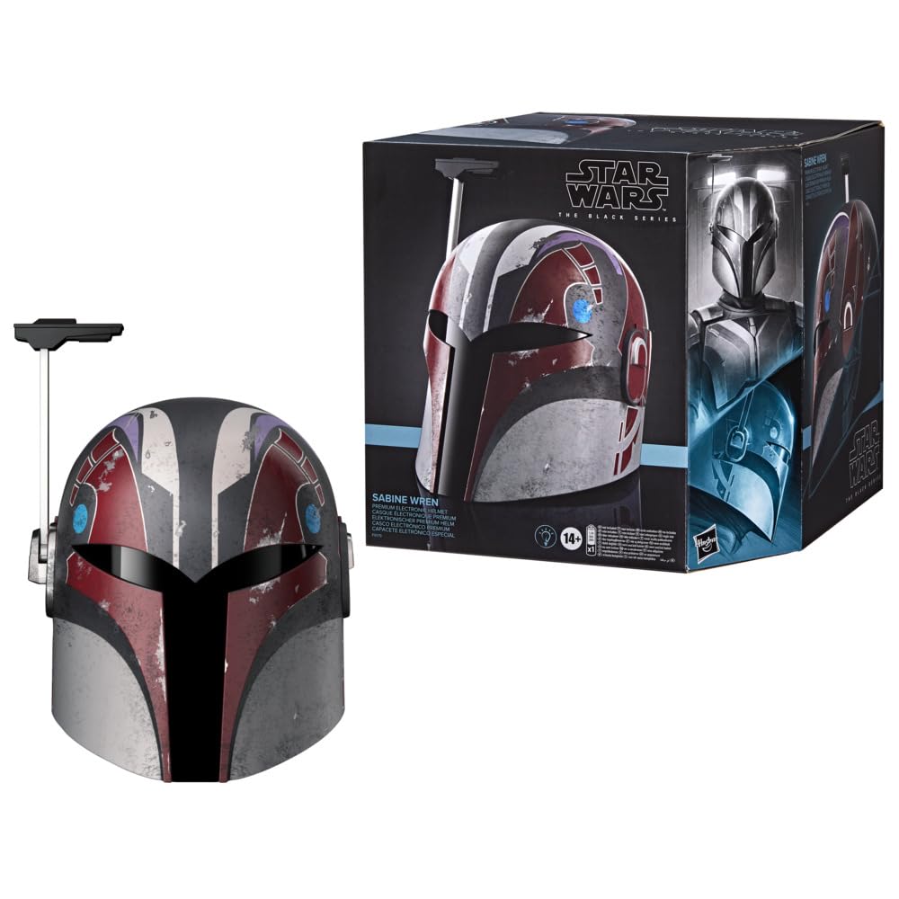 Star Wars The Black Series - Sabine Wren - Casco electrónico premium - Artículo para juego de rol de adultos