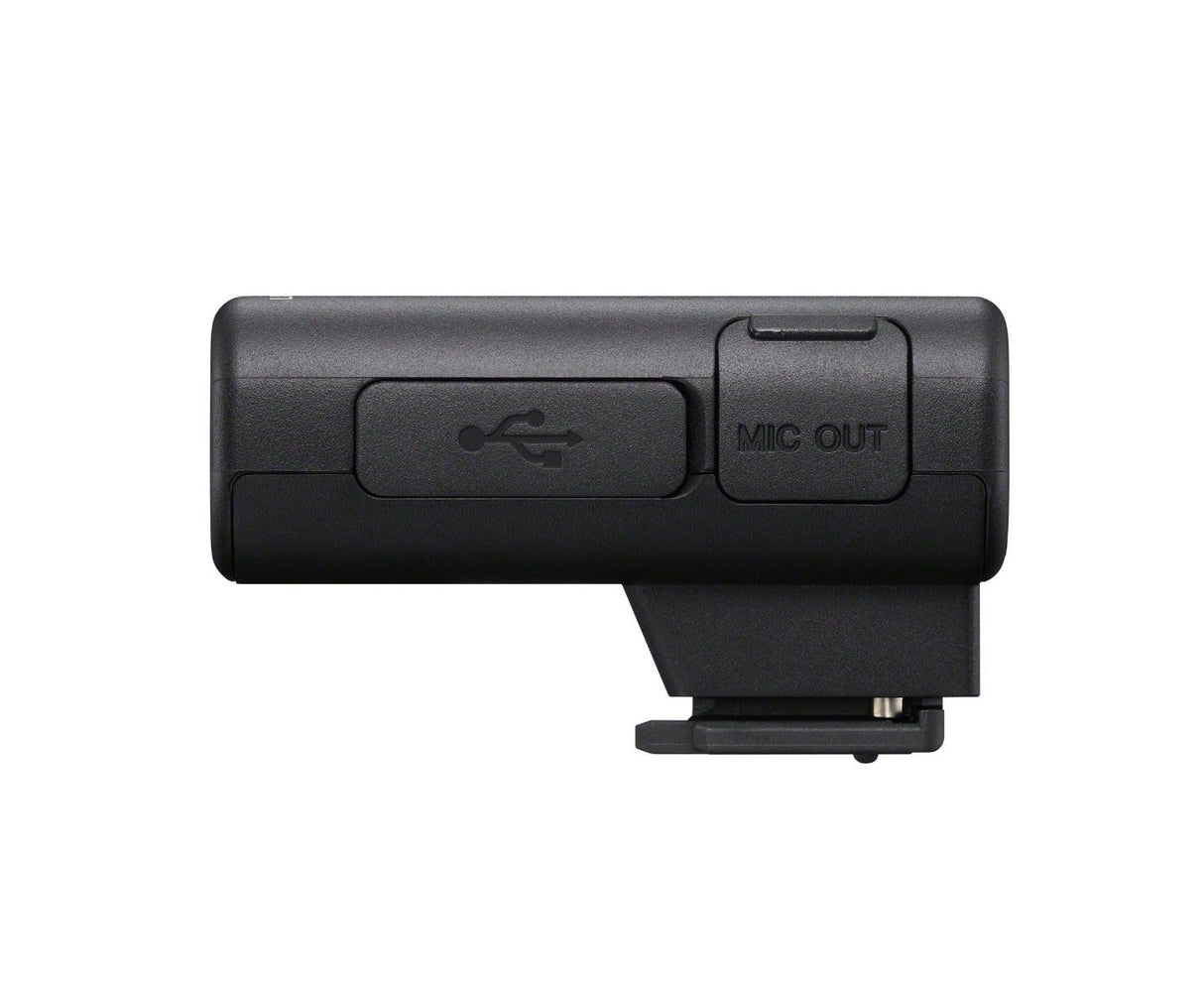 Sony ECM-W3 Sistema de micrófono inalámbrico (2 Transmisores + 1 Receptor + Estuche de Carga), Alcance 150 m, hasta 6 H de grabación, Ideal para entrevistas y Vlogs