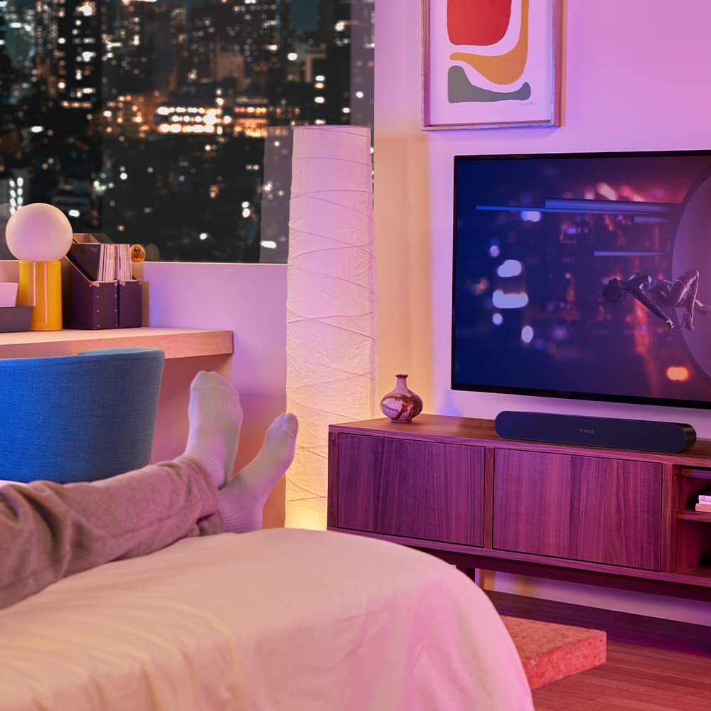 Sonos Ray - Barra de Sonido compacta para la Tele y la música - Negro