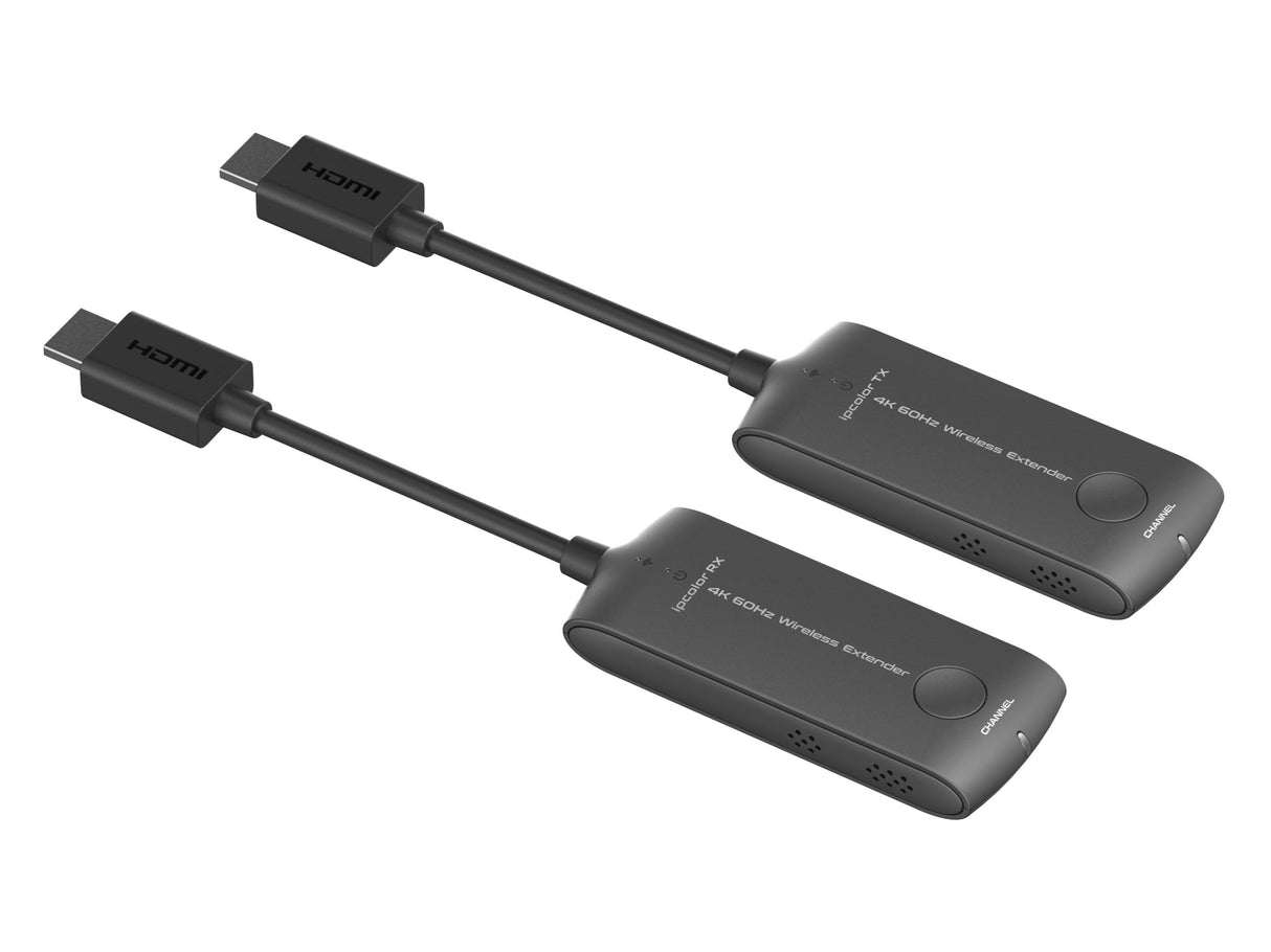 PremiumCord Mini Extensor Inalámbrico 4K HDMI a 20 m, UHD 4K 2160p 60 Hz, Full HD 1080p, 18 Gbps, HDMI2.0, HDCP2.2, Negro