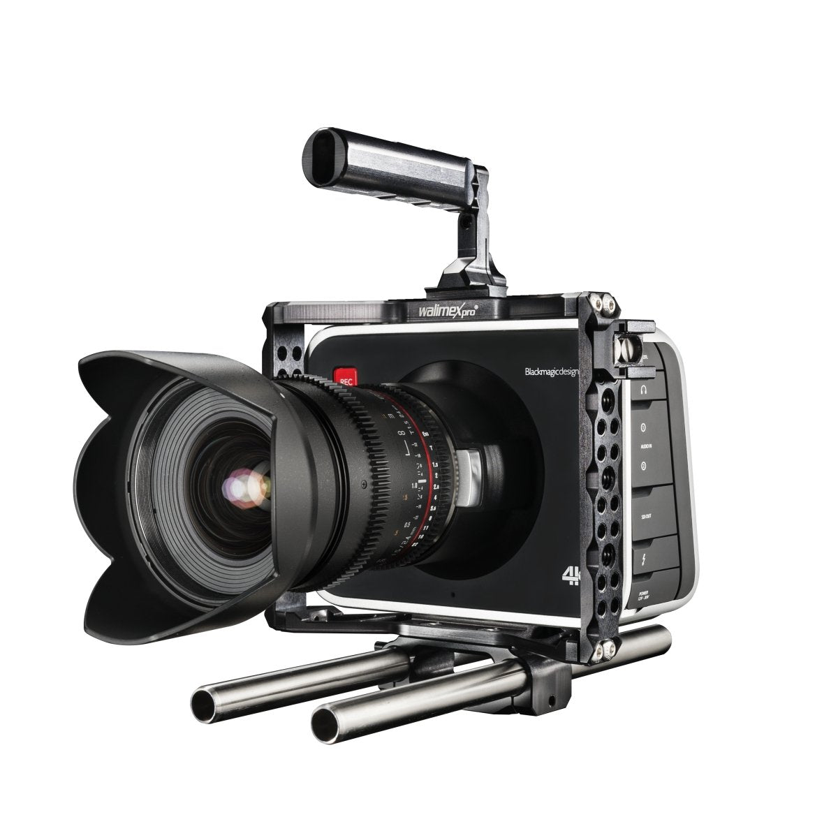 Walimex pro Aptaris Blackmagic Cinema - Soporte para videocámaras, Plateado